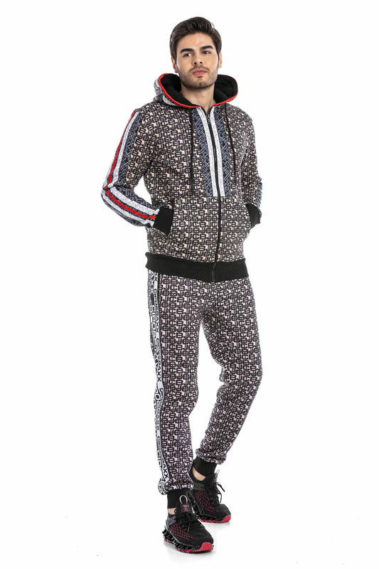 Cipo &amp; Baxx BRENTWOOD Men's Tracksuit Sweatshirt + Jogging Bottoms CLR142