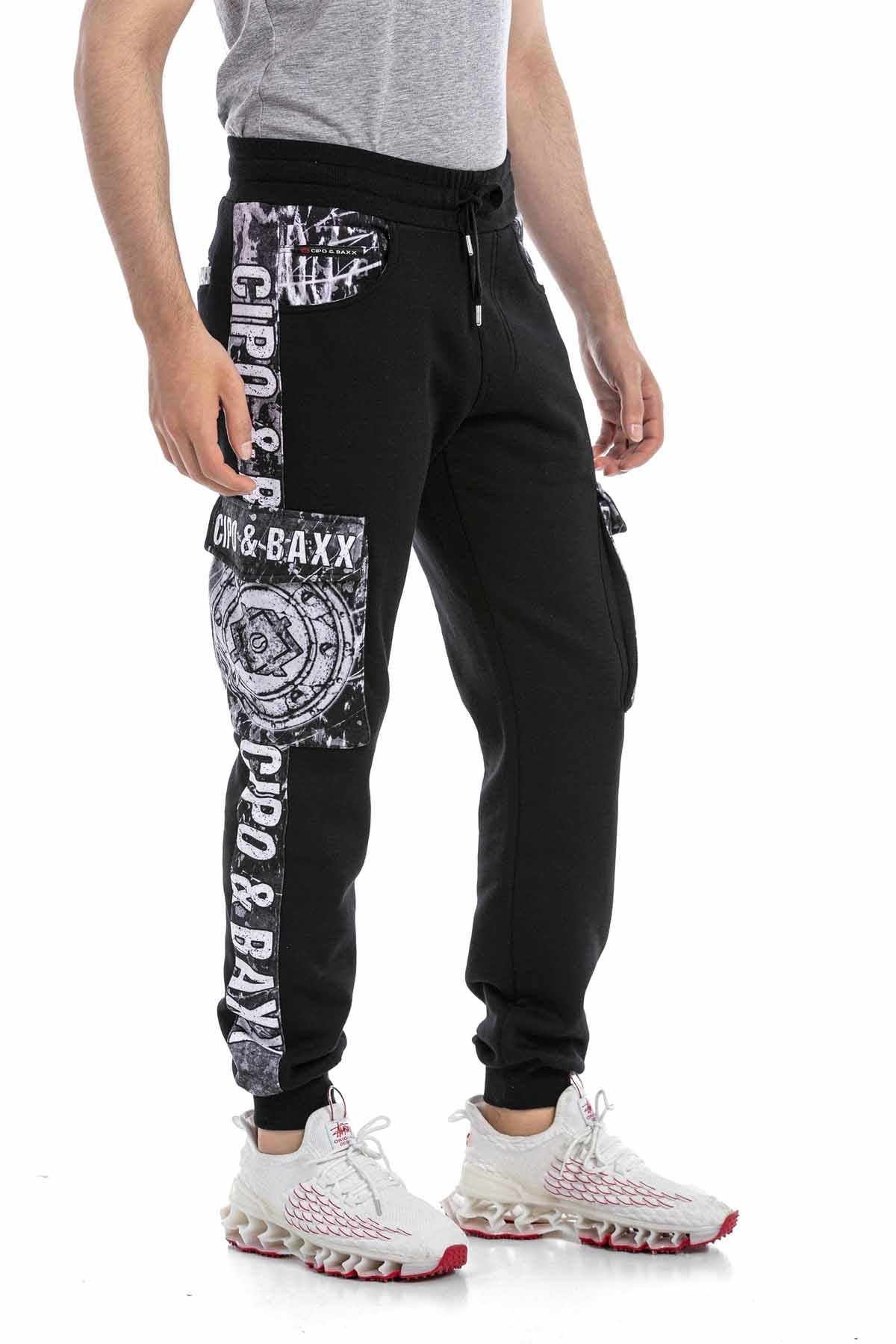 Cipo &amp; Baxx HARLEM Men's Tracksuit Sweatshirt + Jogging Bottoms CLR144