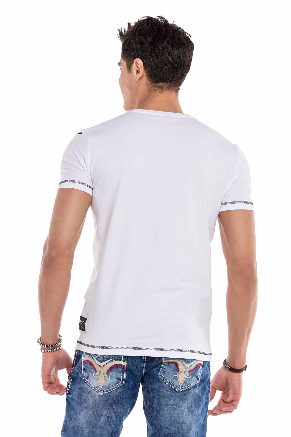 Cipo &amp; Baxx Camiseta Hombre TIGRE BLANCO CT644