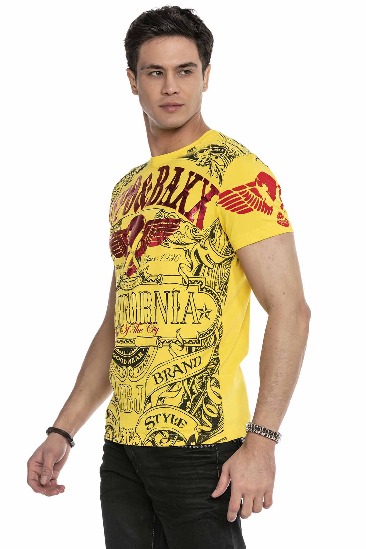 Cipo &amp; Baxx CALIFORNIA Camiseta Hombre CT656