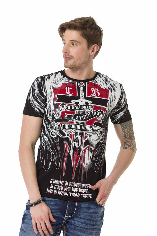 Cipo &amp; Baxx WARWICK Camiseta Hombre CT673