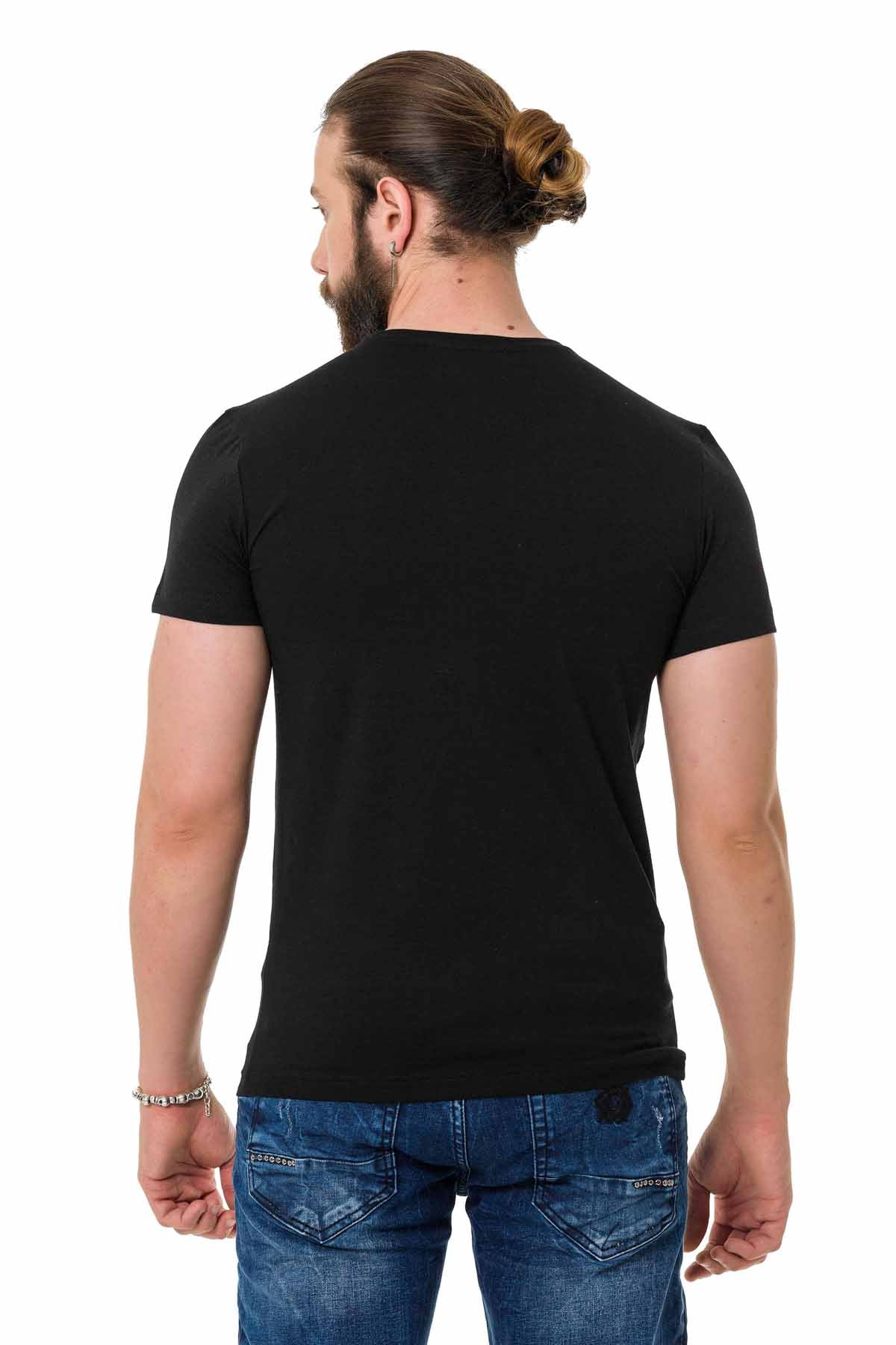 Camiseta de hombre Cipo &amp; Baxx DOLLAR negra CT714