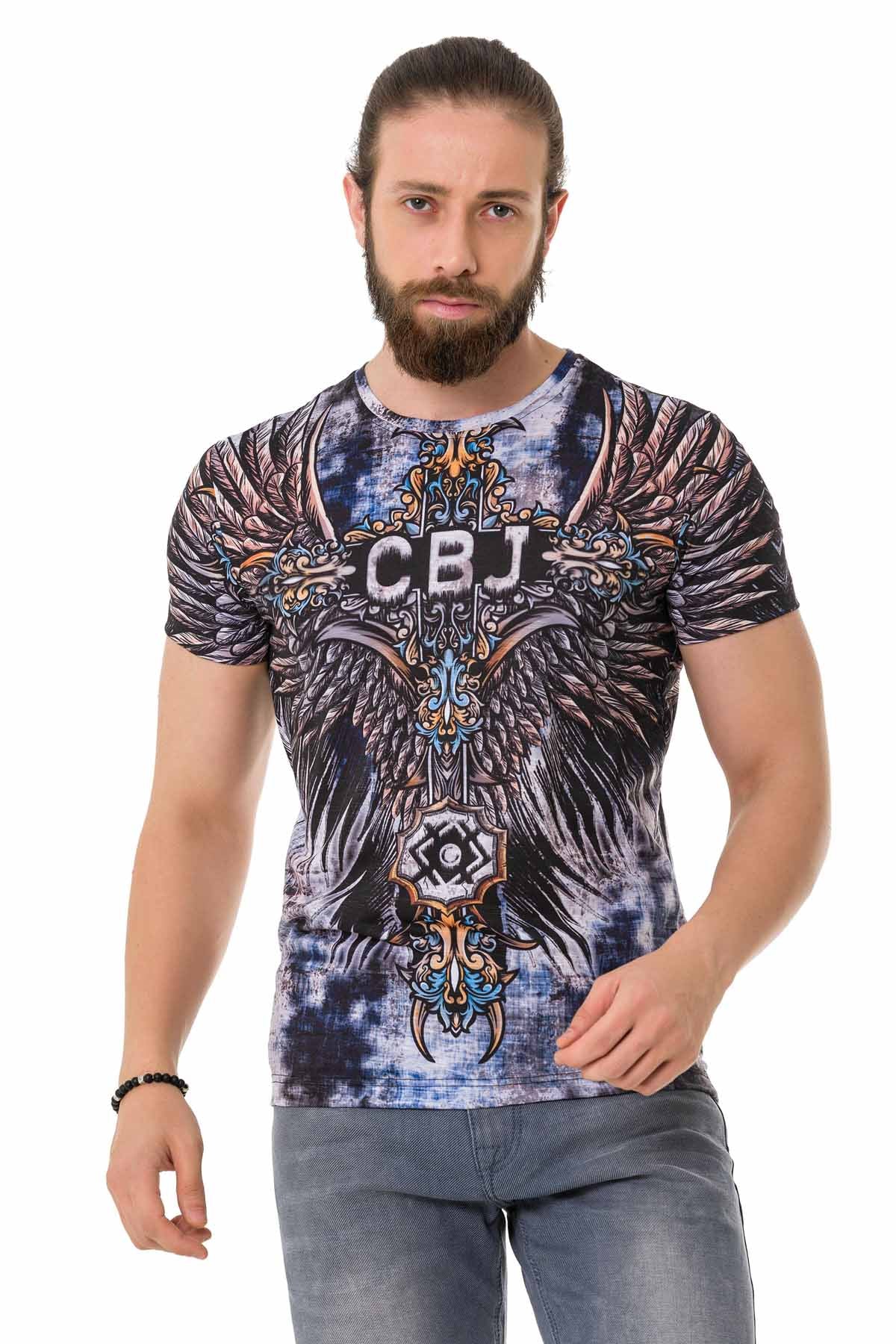 Cipo & Baxx ENID black Herren T-Shirt CT719