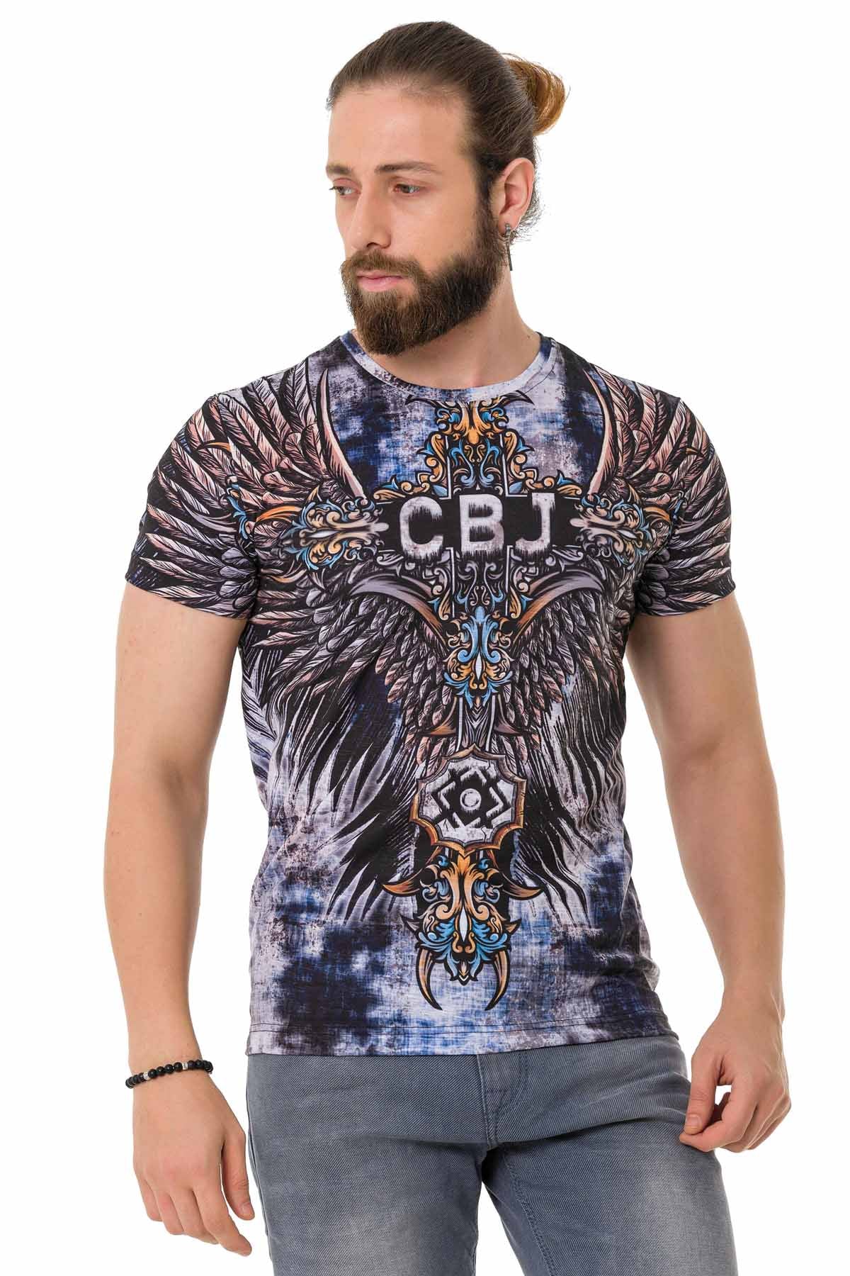 Cipo & Baxx ENID black Herren T-Shirt CT719