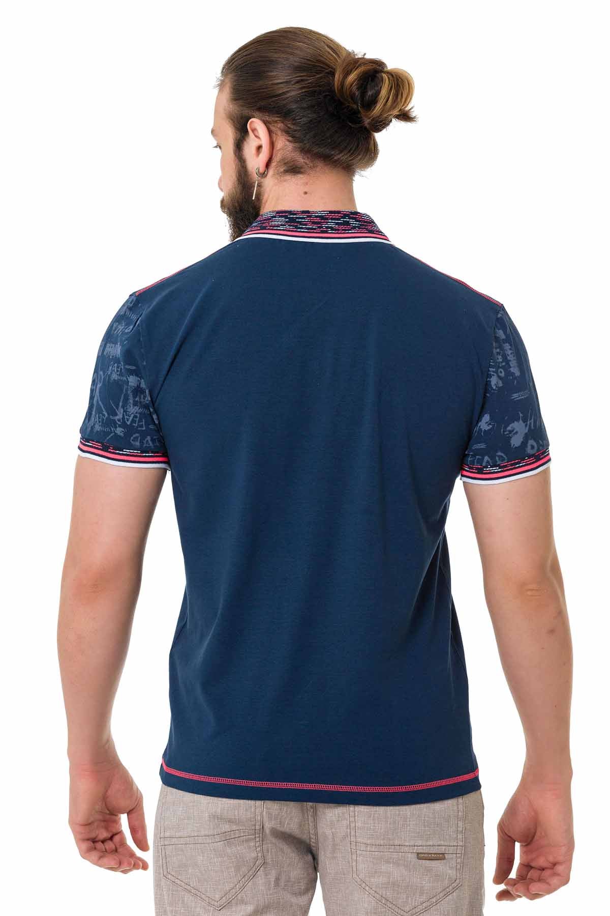 Cipo & Baxx MARINE D-Blue Herren Polo T-Shirt CT738