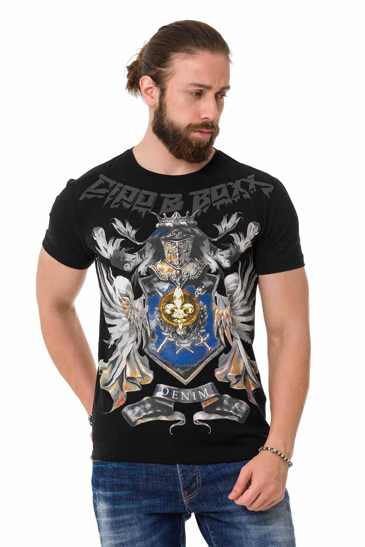 Camiseta Cipo &amp; Baxx JOPLIN negra hombre CT743