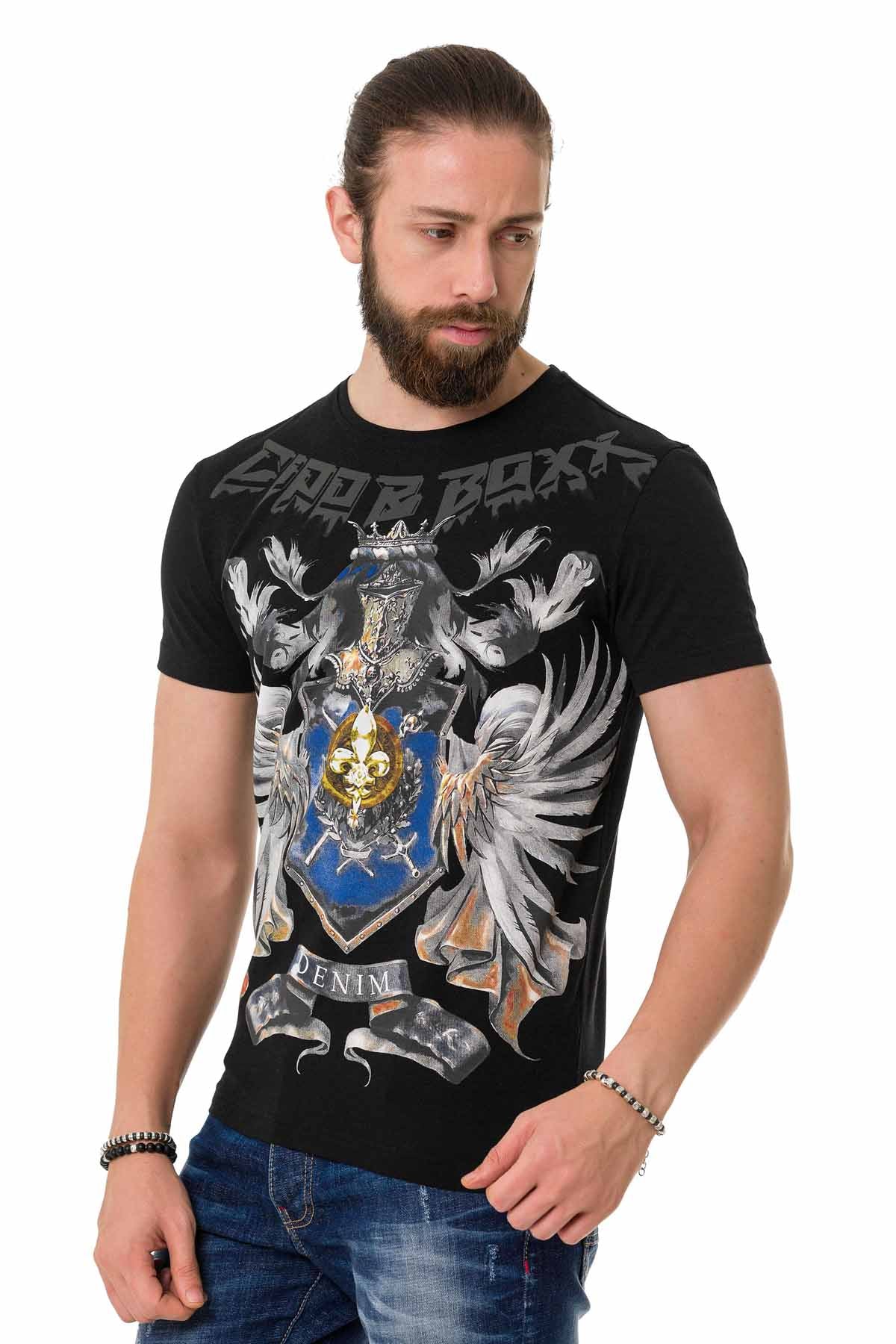 Camiseta Cipo &amp; Baxx JOPLIN negra hombre CT743