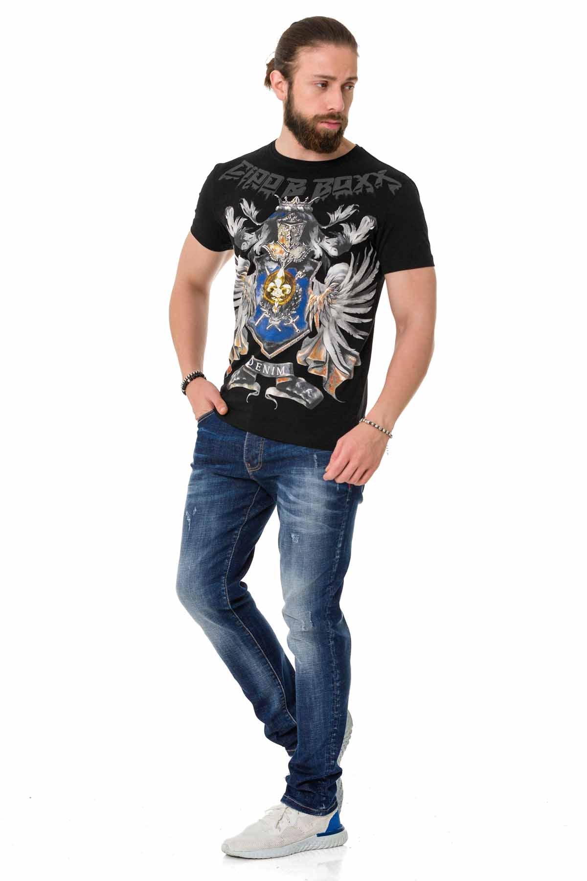 Camiseta Cipo &amp; Baxx JOPLIN negra hombre CT743