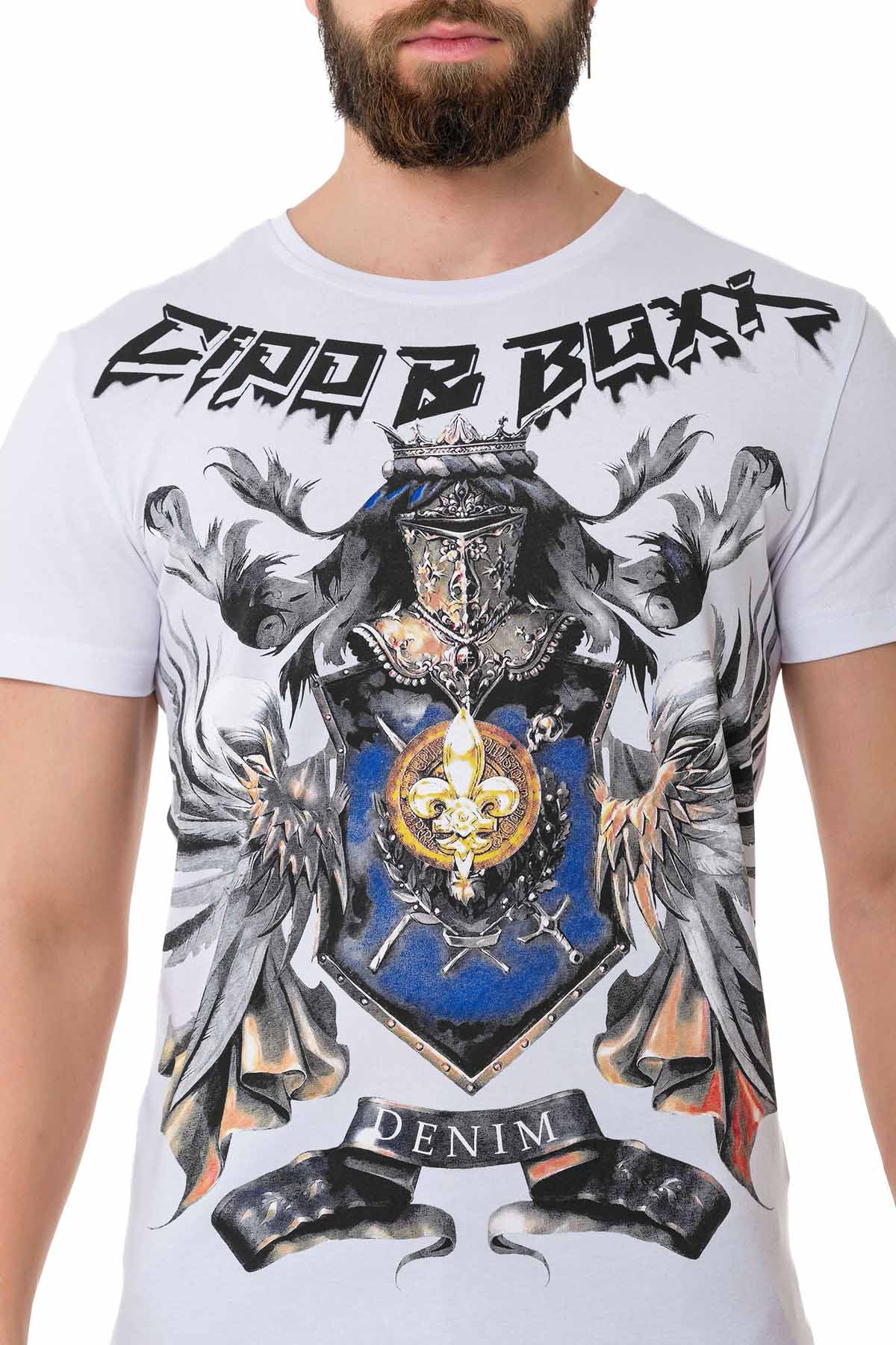 Cipo & Baxx JOPLIN white Herren T-Shirt CT743