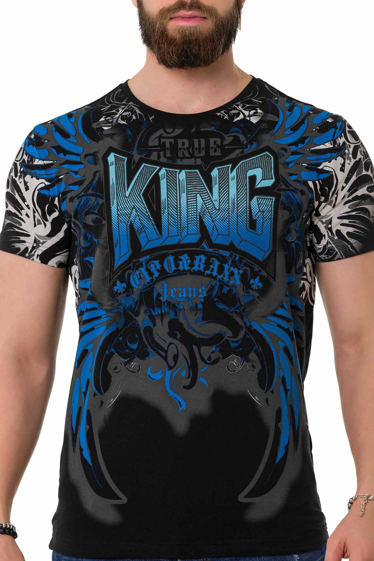 Camiseta Cipo &amp; Baxx KING negra hombre CT763