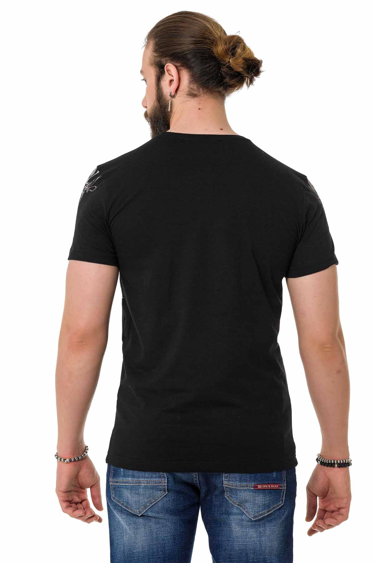 Camiseta Cipo &amp; Baxx KING negra hombre CT763