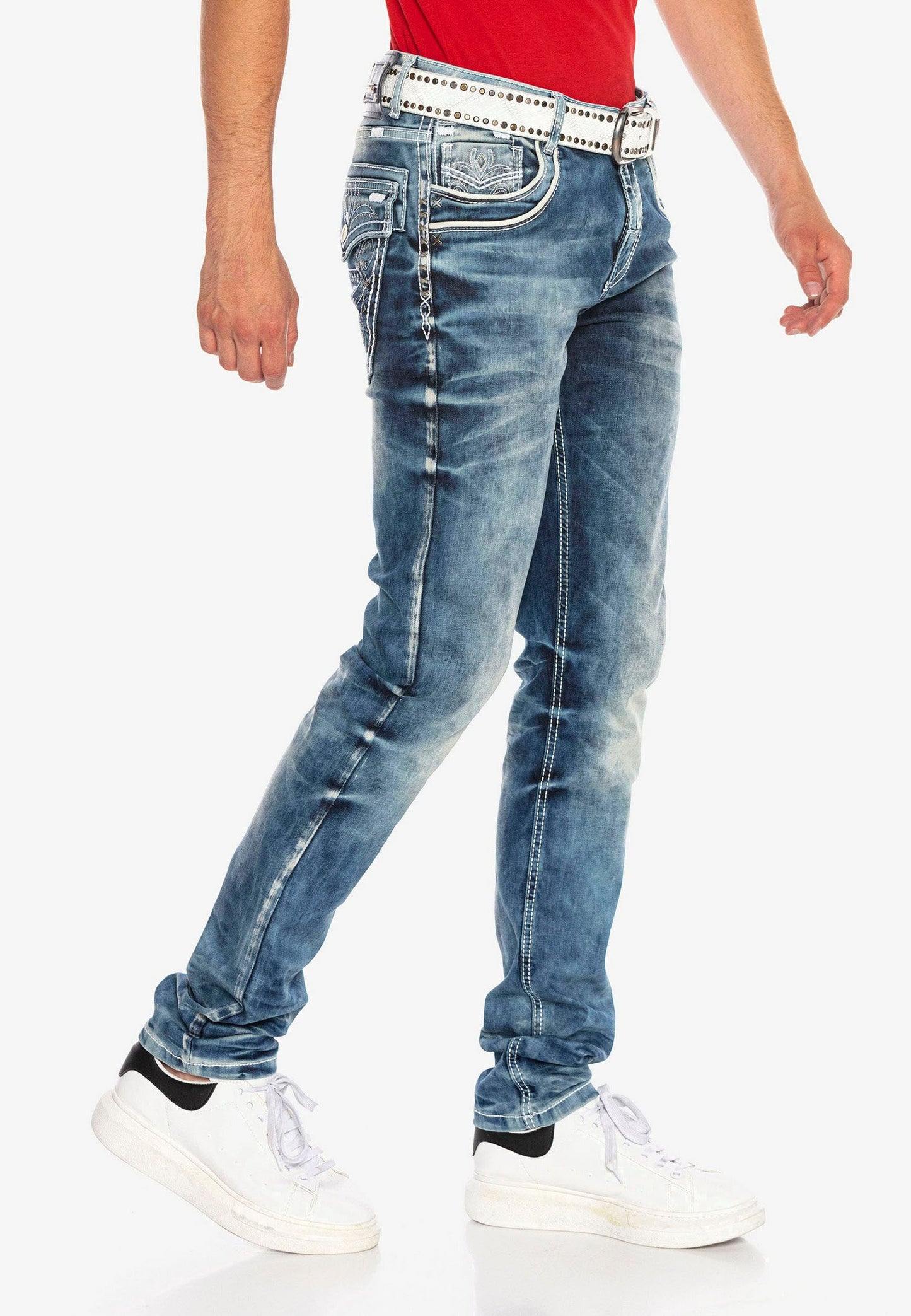 Cipo &amp; Baxx TYLER Vaqueros Hombre Denim CD314