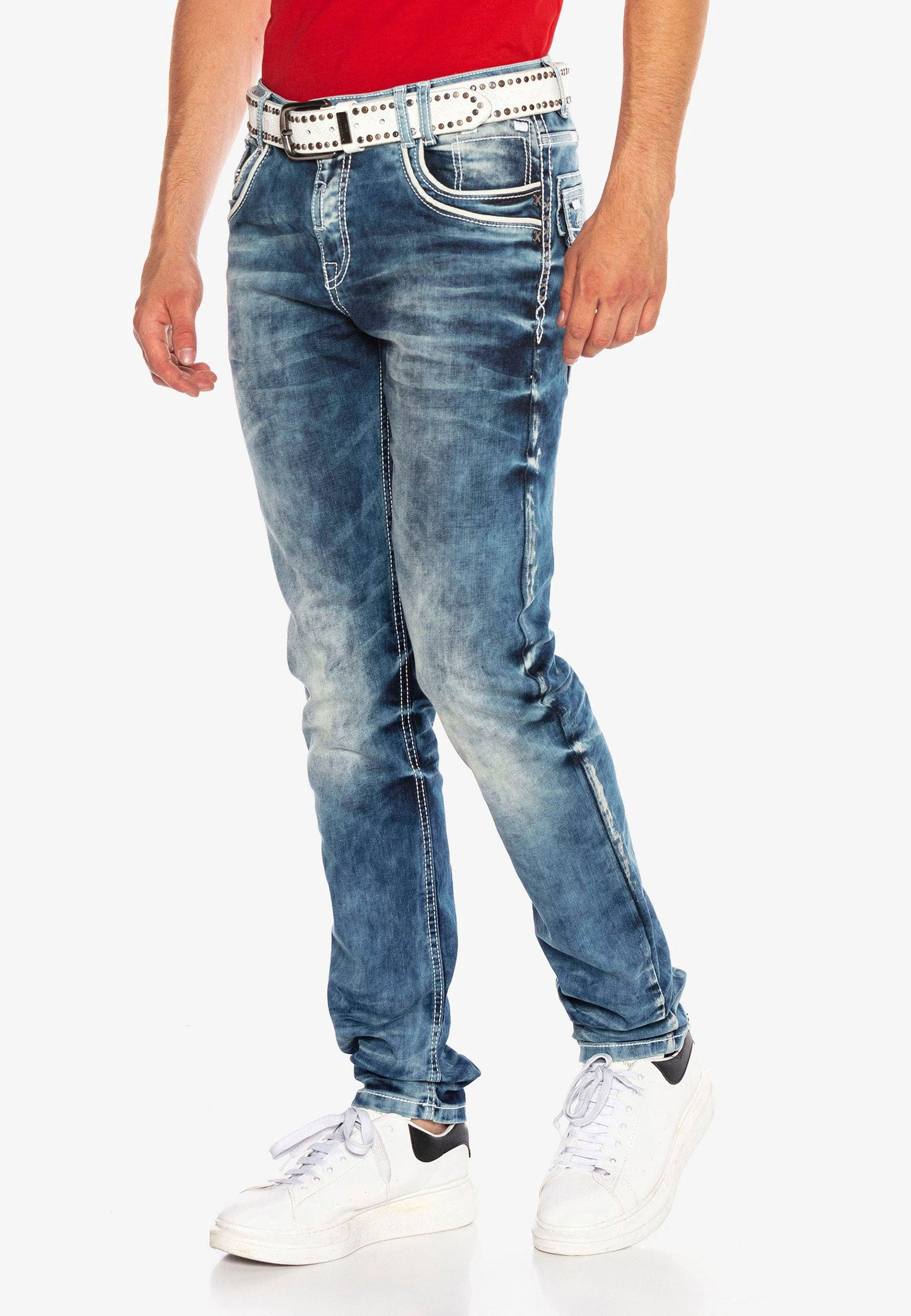 Cipo &amp; Baxx TYLER Vaqueros Hombre Denim CD314