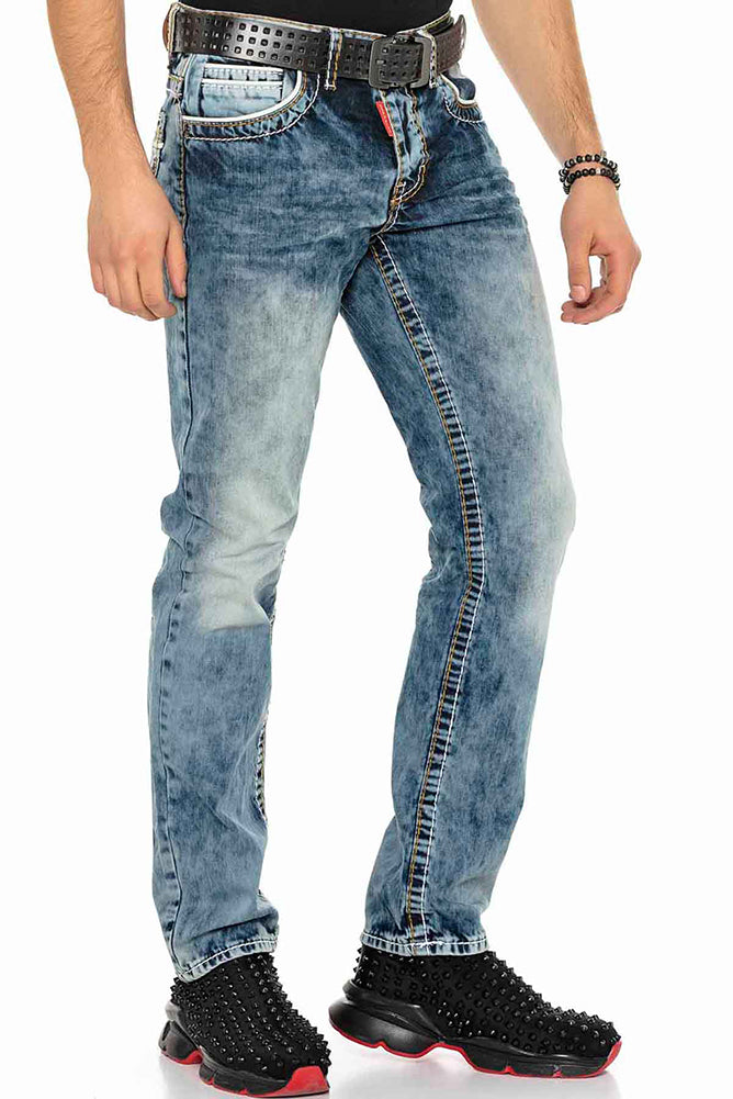 Vaqueros de hombre Cipo &amp; Baxx PAUL denim CD148