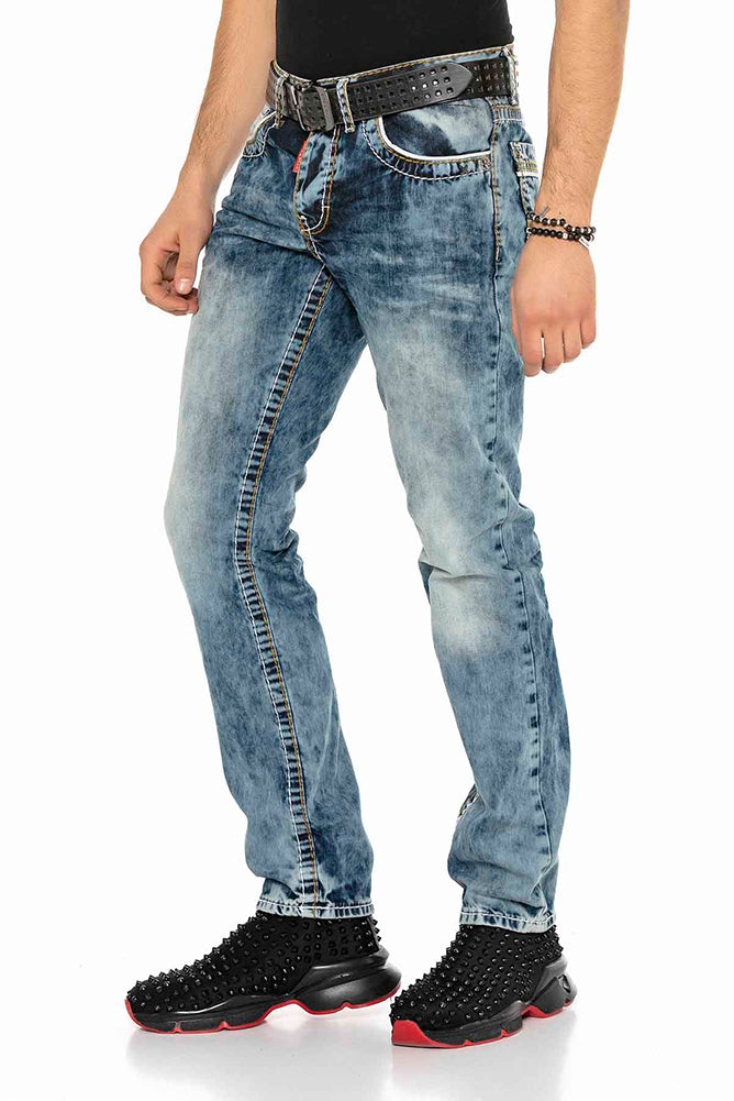 Vaqueros de hombre Cipo &amp; Baxx PAUL denim CD148