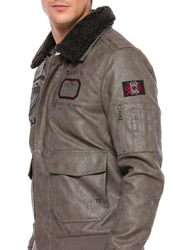 Cipo & Baxx AIR FORCE Herren Bomberjacke CM164