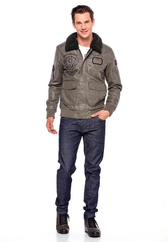 Cipo & Baxx AIR FORCE Herren Bomberjacke CM164