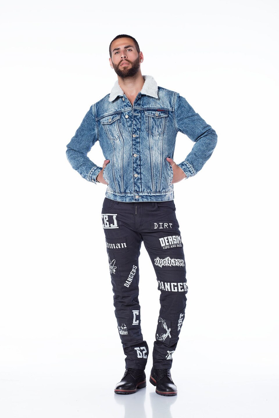 Cipo & Baxx HAMPTON Herren Jeans Jacke Denim CJ136