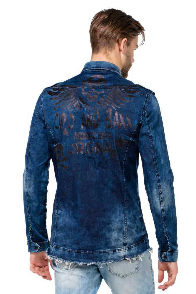 Cipo &amp; Baxx LUBBOCK men's denim shirt CH137