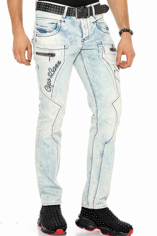 Cipo &amp; Baxx FLEMING Vaqueros Hombre Denim CD272