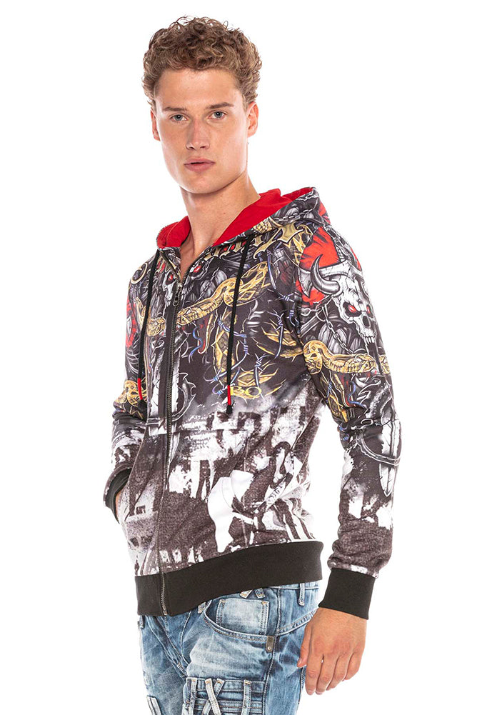 Cipo &amp; Baxx YUCATAN men's hooded sweatshirt CL417