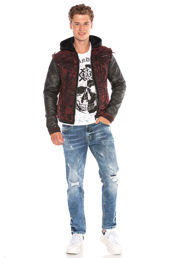 Cipo & Baxx ROSWELL Herren Jeans Jacke Denim CJ259