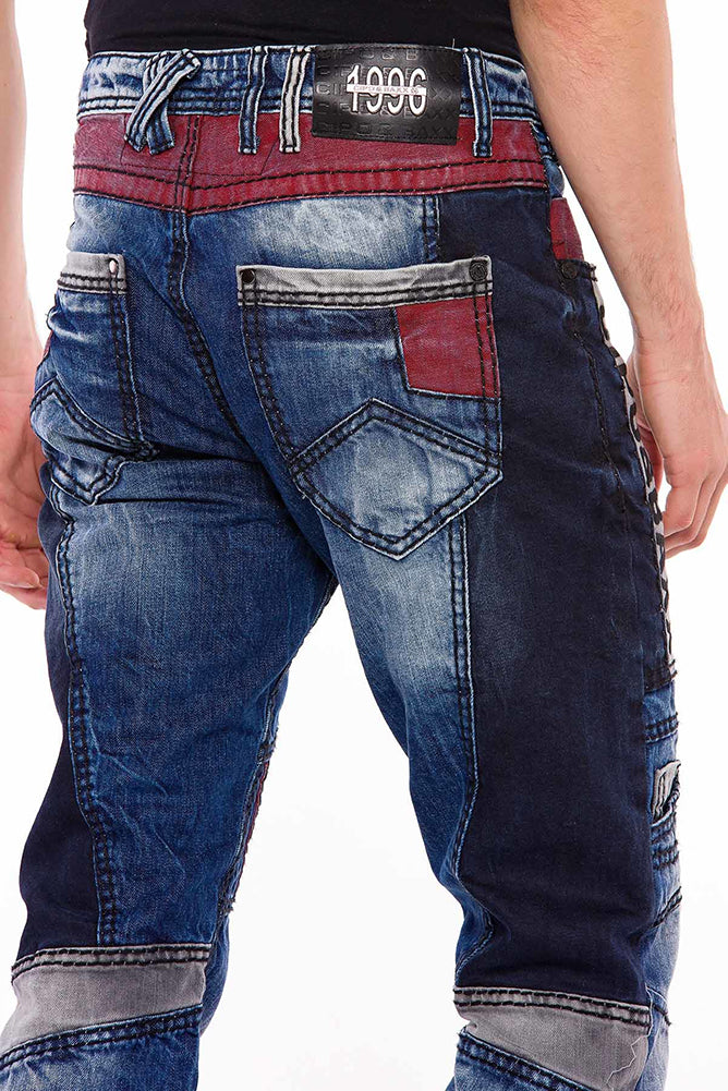 Cipo &amp; Baxx PENTAGON jeans de hombre denim CD574