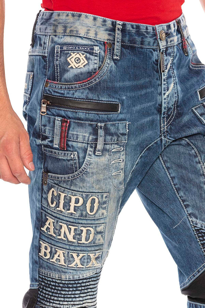 Cipo &amp; Baxx GALAXY Vaqueros Hombre Denim CD637