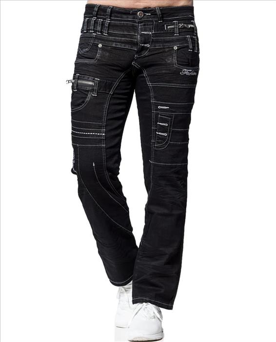 Kosmo Lupo WACO Herren Jeans Denim Straight Cut