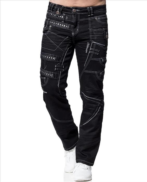 Kosmo Lupo ENGINE Herren Jeans Denim Straight Cut