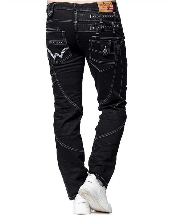 Kosmo Lupo ENGINE Herren Jeans Denim Straight Cut