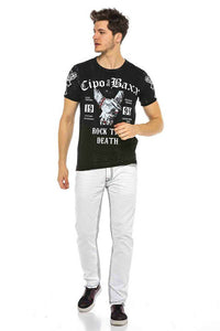 Cipo & Baxx ROCKER Herren T-Shirt CT565