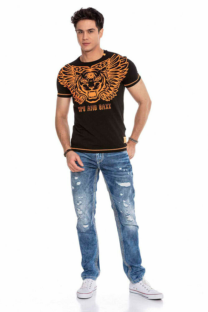 Cipo & Baxx TIGER Herren T-Shirt CT644